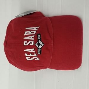 J- America Sea Saba Dive Boss RN# 101475 100% cotton hat One size fits all NWT